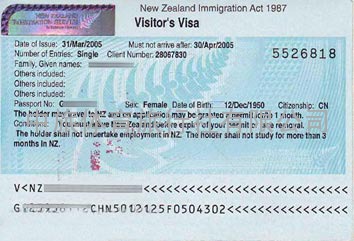 新西兰自由行签证 新西兰旅游签证 新西兰签证办理流程