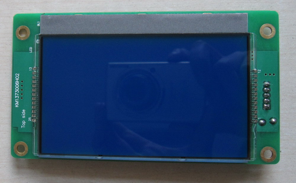 通力电梯外呼蓝底白字液晶显示KM1373006H02