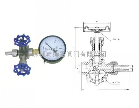 J19W压力表三通阀