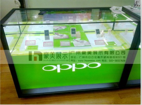 广州市铁质OPPo手机柜展示柜