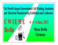 2013年德国柏林线圈、绝缘材料及电器制造展CWIEME