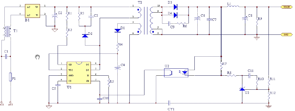 CR6203/THX203互换的高性能电流模式PWM控制器MXT7203