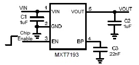 RT9193互换的CMOS LDO稳压器MXT7193