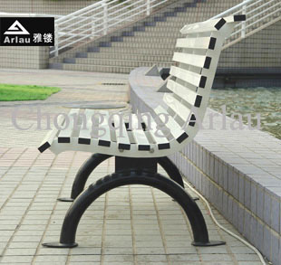  重庆雅镂公司 FS64 休闲椅 街道休闲椅 不锈钢休闲椅