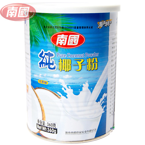[海南特产]植物蛋白饮料南国360g纯椰子粉(无蔗糖)纯天然