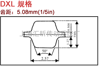 BANDO同步带双面齿型DXL 规格 齿距 1/5in(5.08mm)