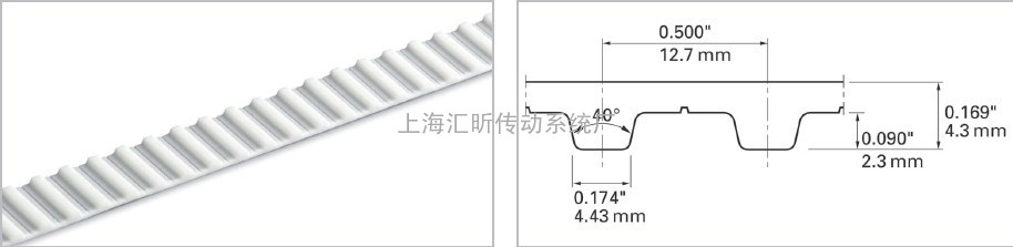 BANDO同步带H (12.700mm)齿节距