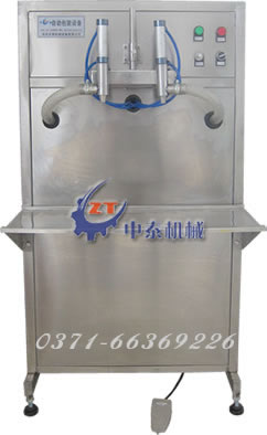 双头半自动食用油灌装机 防冻液灌装机 机油灌装机