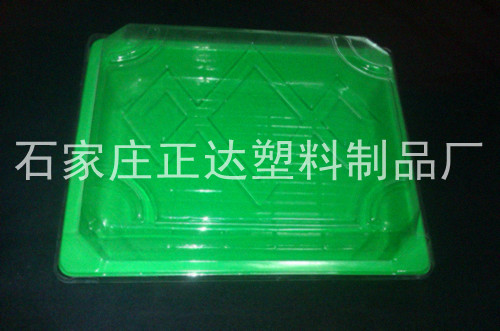 供应塑料包装制品——透明连盖牛羊肉片吸塑包装盒