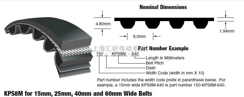 BANDO（阪东）8MGT 同步带