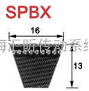 BANDO（阪东）SPBX (16.0 x 13) 切边铸齿V带