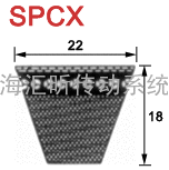 BANDO（阪东）SPCX (22.0 x 18) 切边铸齿V带