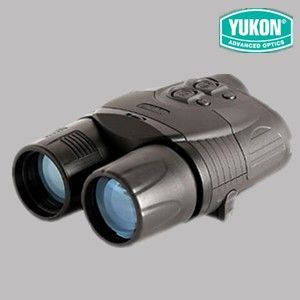 Yukon育空河数码夜视仪 5x42加强型 红外线微光 数码夜视仪 #28046育空河双筒夜视仪原理