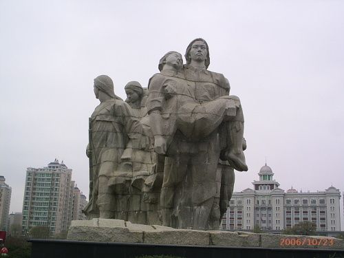 北京大型玻璃钢雕塑专业翻制烤漆群雕│组雕大型雕像厂家