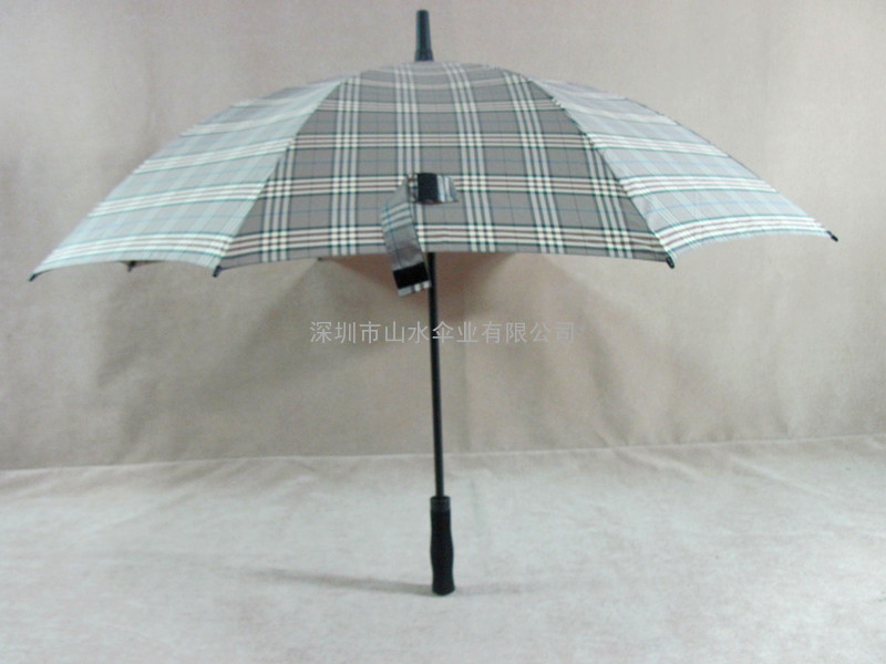 雨伞厂专业生产27寸*8K格子高尔夫伞