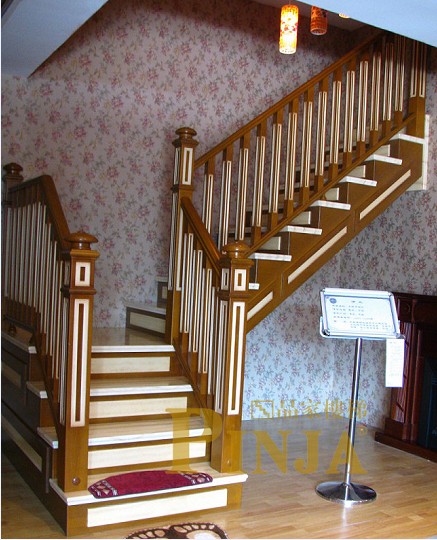 楼梯设计_上海做楼梯_实木楼梯图_上海楼梯工厂 伊兰