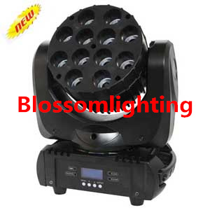 12*10W RGBW Quad-Color LED Moving Head Beam Light 