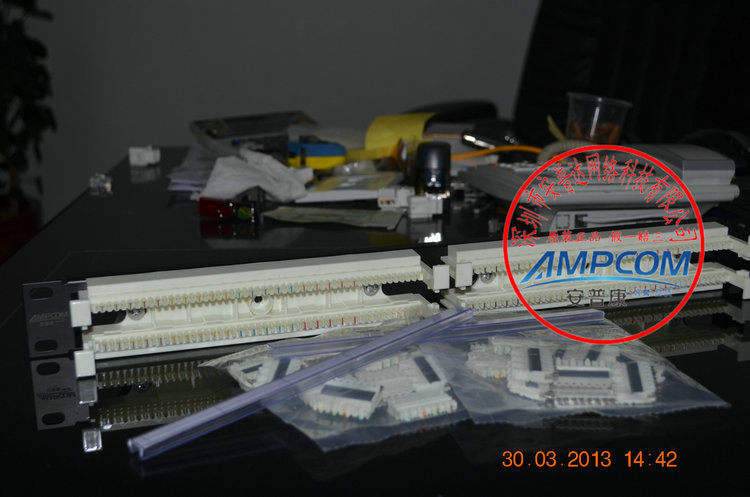 香港AMPCOM安普康100对110配线架 质量媲美AMP安普110配线架