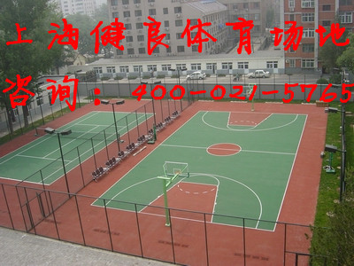 杭州|嘉兴|湖州|宁波塑胶篮球场施工建造|网球场承包施工
