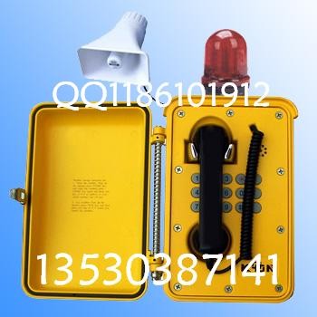 选矿厂专用抗噪声光电话机，防尘声光电话机KNSP-08-L