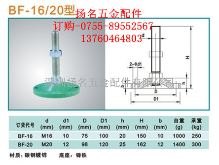 重型机械绿色铸铁脚杯垫脚