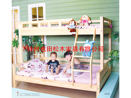 优质儿童松木家具、YT-S-E1儿童1.2-1.5组合上下铺