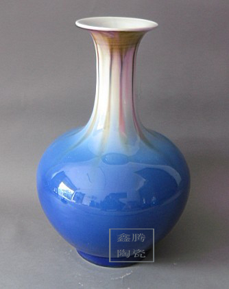 粉彩花瓶，色釉窑变瓷瓶，精品窑变陶瓷花瓶