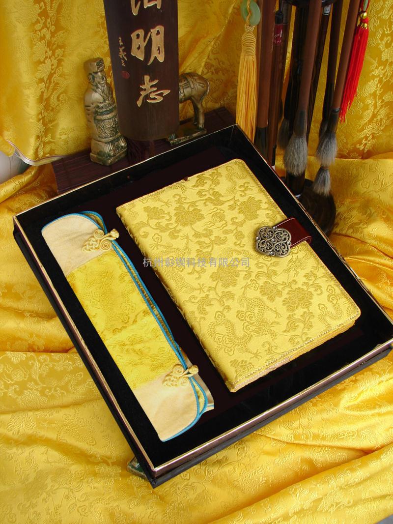 丝绸工艺品 定制 笔记本 鼠标垫 礼品