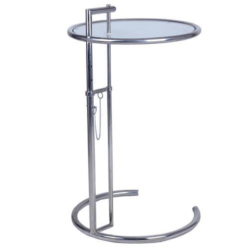 深圳纳维亚高级不锈钢个性经典升降茶几Eileen Gray End Table