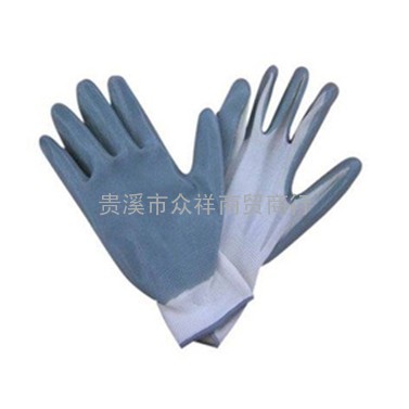 厂家直销十三针尼龙丁腈手套、防油耐油手套、价格超实惠