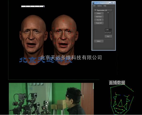 天远3D动画动作捕捉设备、面部表情捕捉系统