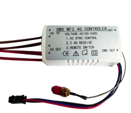 DMX512简易控制器-2.4G（交流同步） LED驱动 灯光控制器 可配遥控器