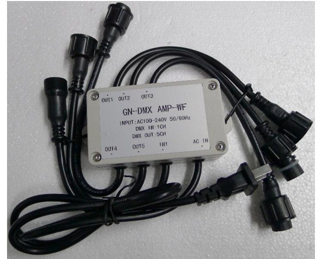 DMX512信号放大器-防水 DMX512放大器 LED中继器 分路器