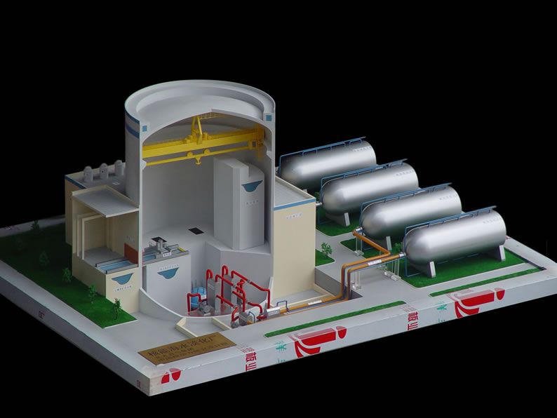 核电站模型，核能发电模型