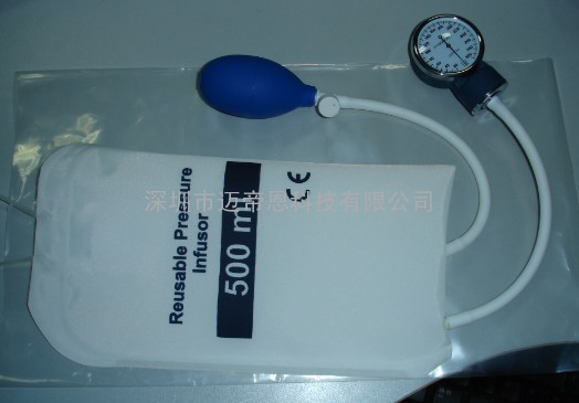 500ml压力表式输血输液加压袋-压力柱式输血输液加压袋