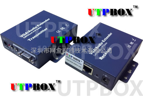 50米VGA延长器/VGA传输器/VGA-RJ45/VGA远传器/防雷/兼容升级/3D