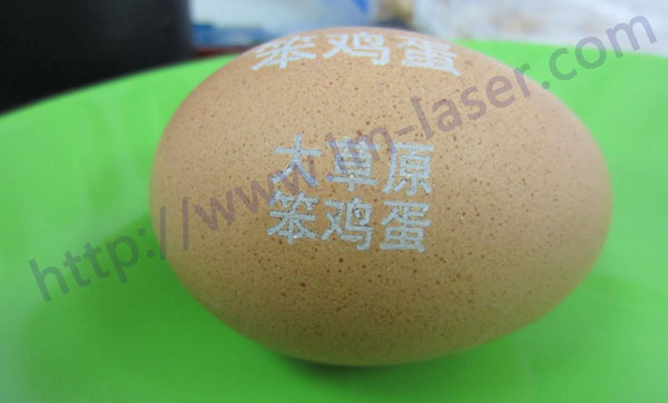 鸡蛋激光打标：激光打标机在鸡蛋上的打标应用