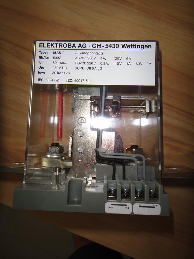 ELEKTROBA AG  框架保护电流继电器MAS-2，