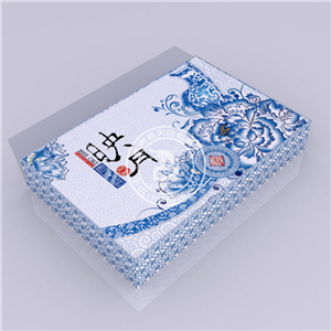 青花瓷映月月饼包装盒