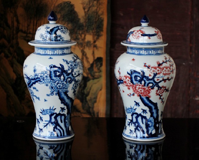 景德镇陶瓷罐子 定做陶瓷罐子 青花瓷罐子