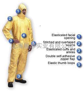 杜邦Tychem C级防护服 防酸服  轻型防护服 酸碱防护服 化学防护服