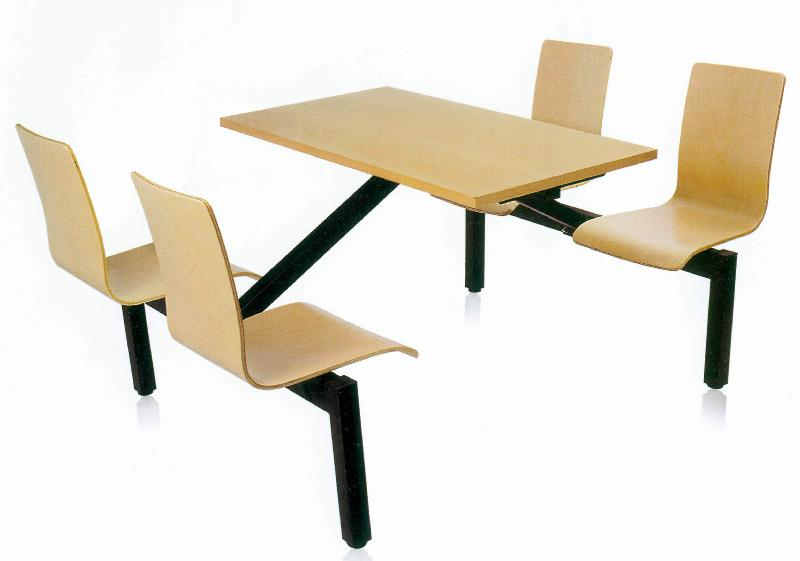 定制食堂餐桌椅--玻璃餐桌椅