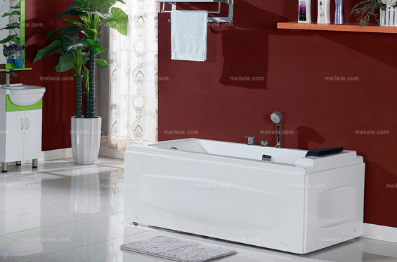 [好运洁具] 现代风格 亚克力优质板材保温浴缸1.4米