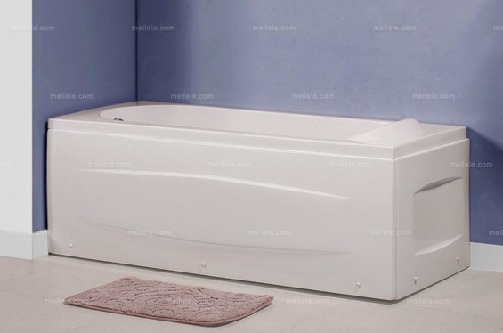 [好运洁具] 现代风格 1.5米长双裙边方形浴缸