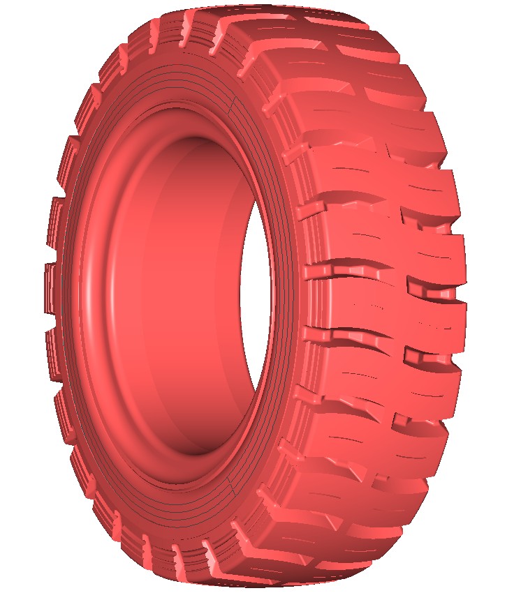 本厂专业生产彩色环保实心轮胎拖车轮胎7.00-9及配套轮辋