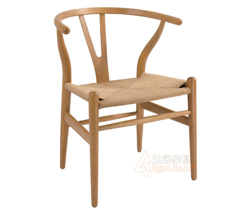 设计师家具，休闲Y椅，Wishbone-Chair,休闲木椅