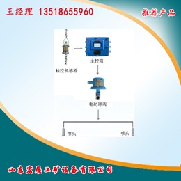 大销ZPC-127矿用触控自动洒水降尘装置转载点喷雾