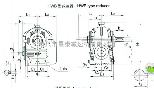 HW250直廓环面蜗杆减速机|泰兴二次包络蜗杆减速机