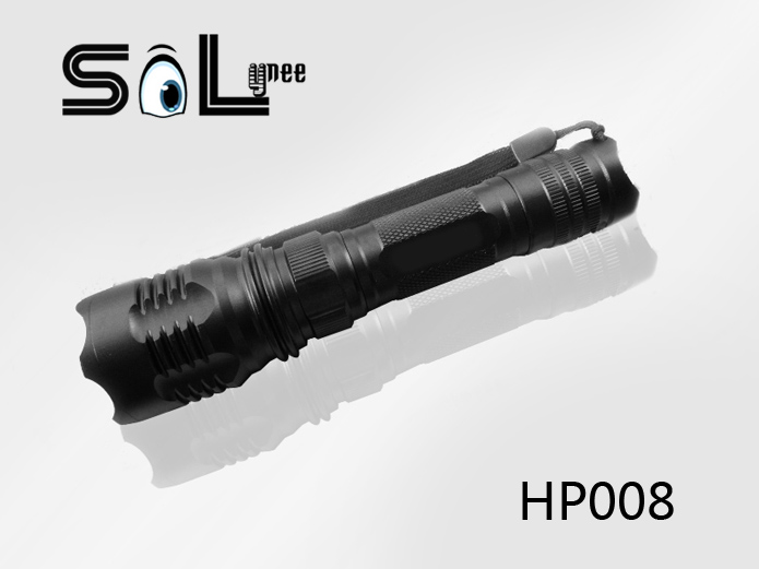 HP008|1000流明强光高亮LED手电筒|深圳制造红光LED狩猎手电筒