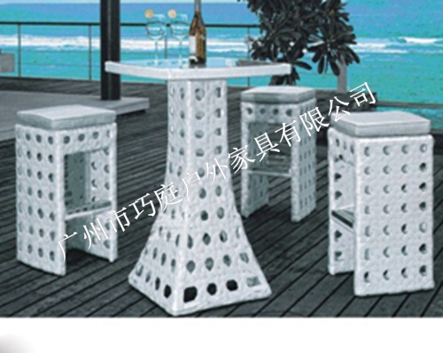供应欧式环保编藤咖啡厅桌椅2013新款